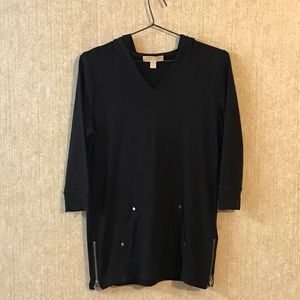 Michael Kors Logo Zipper Stretch Hoodie